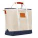 Boulevard Kennedy Medium Canvas Tote With Navy Accent