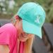 Monogrammed Mint Ball Cap With Vine Font