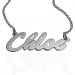 Nameplate Necklace In Silver