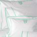 Matouk Ansonia Monogrammed Bedding Collection In Jade