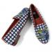 By Paige Blue Hydrangea Ladies Needlepoint Loafers 