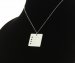 Square Mother Pendant With Birthstones