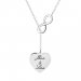 Monogrammed Sterling Silver Infinite Love Necklace