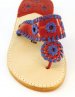 Palm Beach Classic Sandals In College Colors Crimson Red And Blue