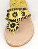 Palm Beach Classic Sandals In College Colors Yellow And Black - Go Yellow Jackets