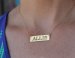 Cut Out Nameplate Necklace