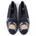 By Paige Crab On Navy Ladies Needlepoint Loafers