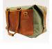 Monogrammed Jon Hart Olive Canvas With Oiled Leather Duffel 