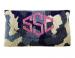 Monogrammed Color Camouflage Beaded Clutch