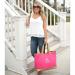 Personalized Hot Pink Canvas Cabana Tote