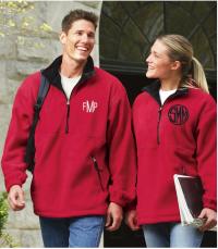Monogrammed Charles River Adirondack Fleece Pullover Men and Woman