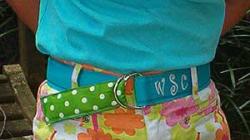 Monogrammed Ribbon Belts and Leather Belt Strips Gallery_25 