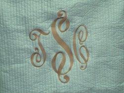 Pillow Sham In Victor Font Large pillow sham NULL
