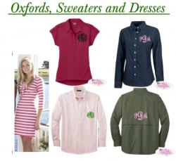 Monogrammed Oxfords, Blouses and Sweaters Gallery_715 NULL