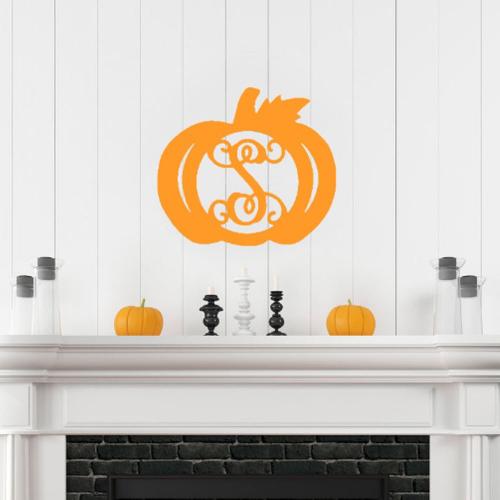 Wood Pumpkin Monogram Personalize to Your Decor  Home & Garden > Decor > Plaques