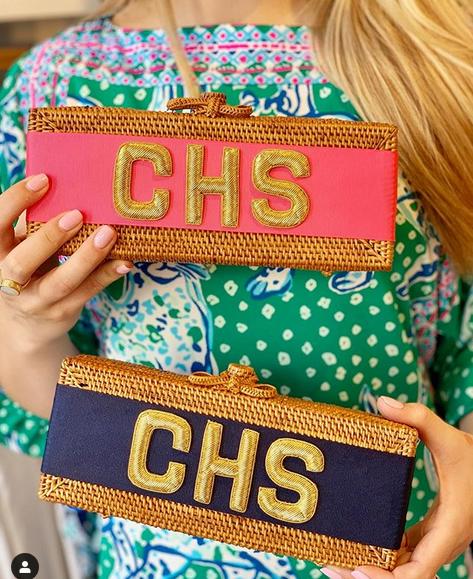 Monogrammed Colette Clutch  Apparel & Accessories > Handbags > Clutches & Special Occasion Bags