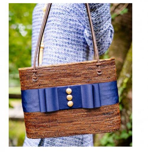 Lisi Lerch Charlotte Large Oval Bali Bag Buttons  Apparel & Accessories > Handbags > Shoulder Bags