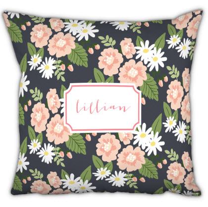 Boatman Geller Monogrammed Lillian Floral Pillow  Home & Garden > Decor > Throw Pillows