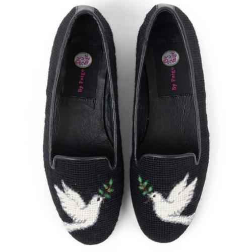 Needlepoint Dove By Paige Ladies Loafers  Apparel & Accessories > Shoes > Loafers