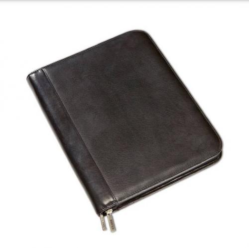 Personalized Tuscan Leather Zip Padfolio  Office Supplies > Filing & Organization > Report Covers & Portfolios