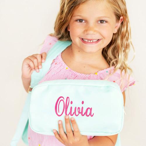 Monogrammed Mint Logan Accessory Bag  Luggage & Bags > Luggage Accessories > Travel Pouches