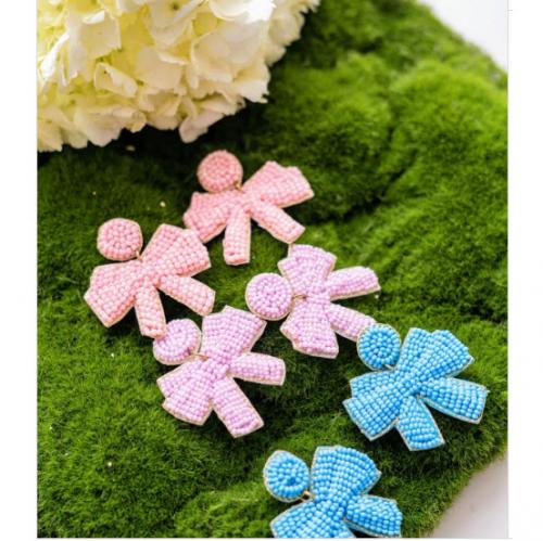 Lisi Lerch Ella Beaded Bow Spring Color Earrings  Apparel & Accessories > Jewelry > Earrings
