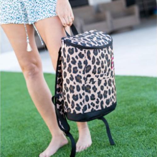 Personalized Leopard Wild Side Cooler Backpack  Home & Garden > Kitchen & Dining > Food & Beverage Carriers > Coolers