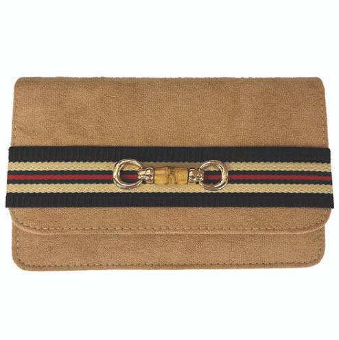 Lisi Lerch Ruby Tan Brown Gucci Band Clutch Lisi Lerch Ruby Tan Brown Gucci Band Clutch Apparel & Accessories > Handbags > Clutches & Special Occasion Bags