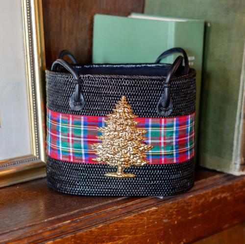 Lisi Lerch Black Charlotte Medium Holiday Plaid Tree Lisi Lerch Black Charlotte Medium Holiday Plaid Tree Apparel & Accessories > Handbags > Clutches & Special Occasion Bags