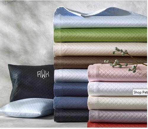 Petra Matelasse Boudior Pillow Top 3 Inch Monogram  Home & Garden > Linens & Bedding > Bedding > Quilts & Quilt Sets