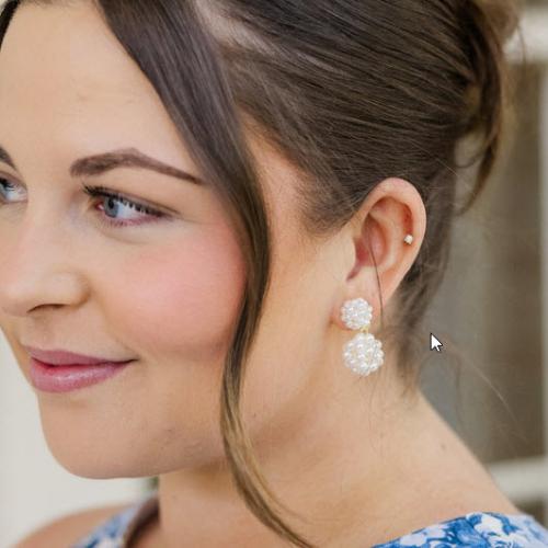 Lisi Lerch Kate Cluster Pearl Small Earrings  Apparel & Accessories > Jewelry > Earrings