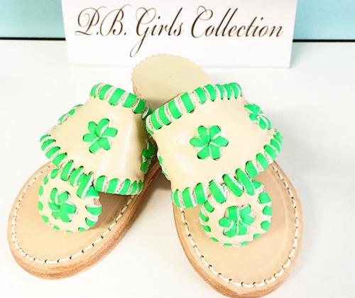 Palm Beach Classic Kids Preppy Sandals  Apparel & Accessories > Shoes > Sandals > Slide Sandals