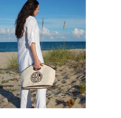 Monogrammed GG Beach Tote  Apparel & Accessories > Handbags > Tote Handbags