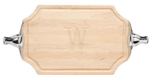 Personalized Cutting Board With Longhorn Handles 12' by 18'  Home & Garden > Kitchen & Dining > Kitchen Tools & Utensils > Cutting Boards