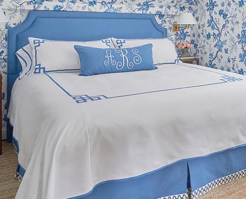 Monogrammed Bed Coverlet by Jane Wilner Designs  Home & Garden > Linens & Bedding > Bedding > Comforters & Comforter Sets