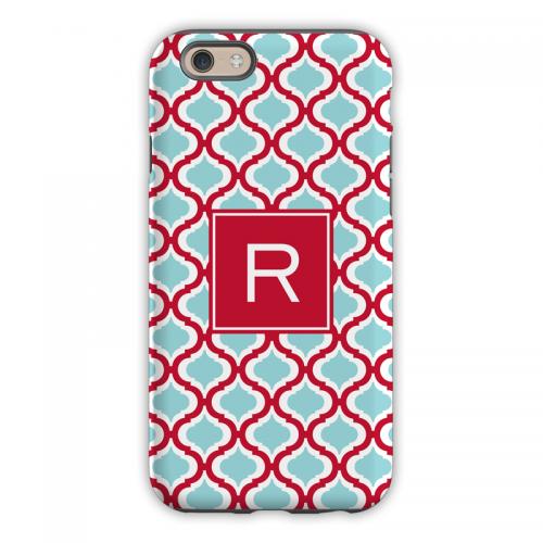 Personalized Phone Case Kate Red & Teal   Electronics > Communications > Telephony > Mobile Phone Accessories > Mobile Phone Cases