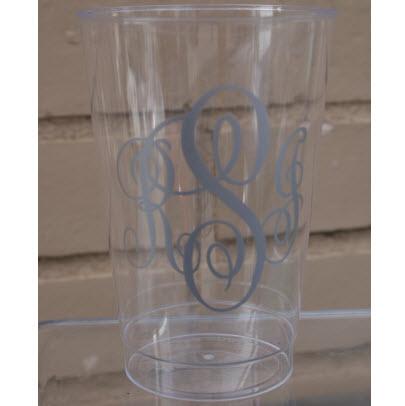 12 oz Personalized Clear Hard Plastic Cups  Home & Garden > Kitchen & Dining > Barware