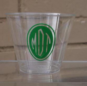 9 oz Personalized Clear Hard Plastic Cups  Home & Garden > Kitchen & Dining > Tableware > Drinkware