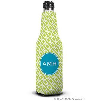 Personalized Chain Link Bottle Koozie from Boatman Geller  Home & Garden > Kitchen & Dining > Food & Beverage Carriers > Drink Sleeves > Can & Bottle Sleeves