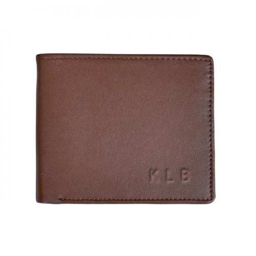 Personalized Men's Premium Leather Fold Wallet  Apparel & Accessories > Clothing Accessories > Wallets & Money Clips