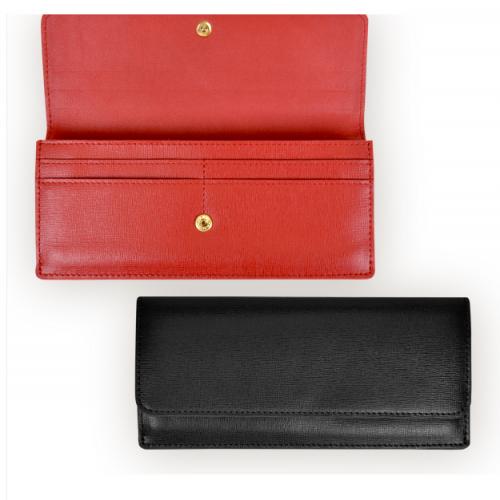 Monogrammed Ladies GPS Safety Leather Wallet Red or Black  Apparel & Accessories > Handbags, Wallets & Cases