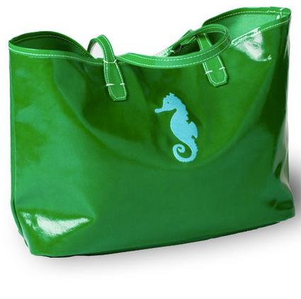 Canvas Seahorse Tote in 3 Colors  Apparel & Accessories > Handbags > Tote Handbags