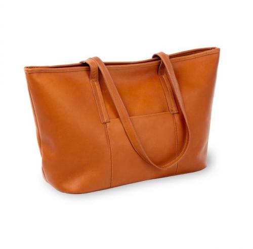 Monogrammed Lucy Leather Tote