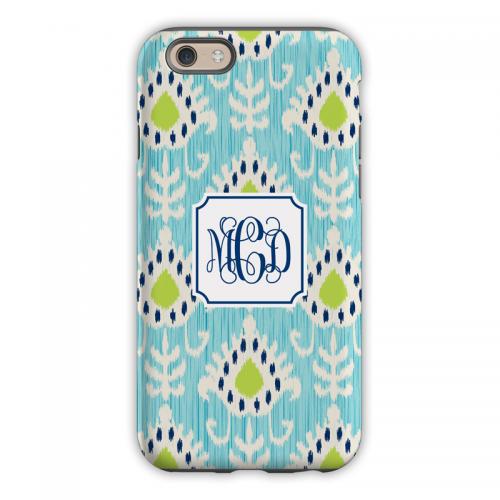 Personalized Phone Case Mia Ikat Teal   Electronics > Communications > Telephony > Mobile Phone Accessories > Mobile Phone Cases