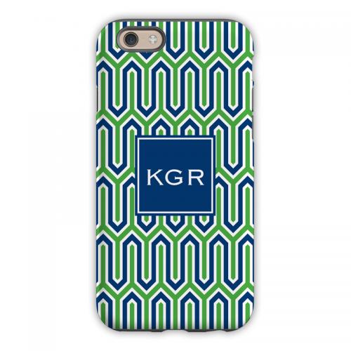 Personalized Phone Case Blaine Navy & Kelly  Electronics > Communications > Telephony > Mobile Phone Accessories > Mobile Phone Cases