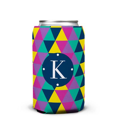 Personalized Can Koozie In Acute Print  Home & Garden > Kitchen & Dining > Food & Beverage Carriers > Drink Sleeves > Can & Bottle Sleeves