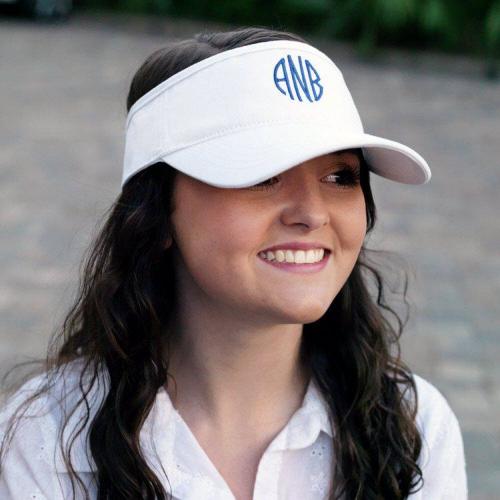 Monogrammed Ladies Sun Visors More Colors  Apparel & Accessories > Clothing Accessories > Hats > Visors