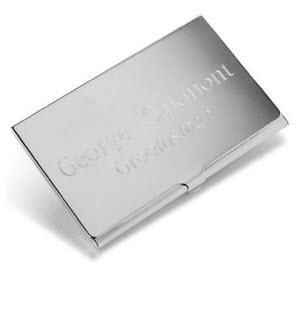 Personalized Engraved Business Card Case Silver Plated  Personalized Engraved Business Card Case Silver Plated   Office Supplies > General Supplies > Paper Products > Business Cards