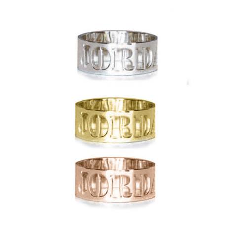  Cut-Out Name Ring 7mm  Apparel & Accessories > Jewelry > Rings