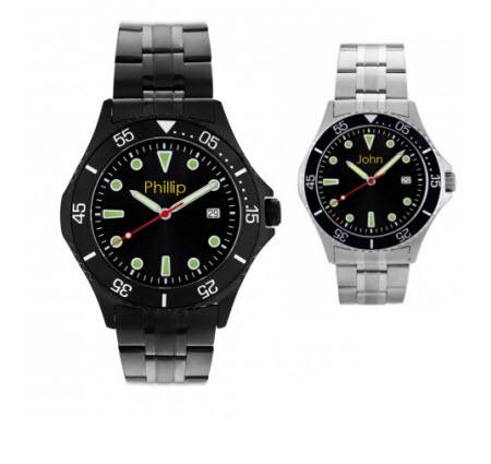 Personalized Watch Mens in Stainless Steel  Apparel & Accessories > Jewelry > Watches